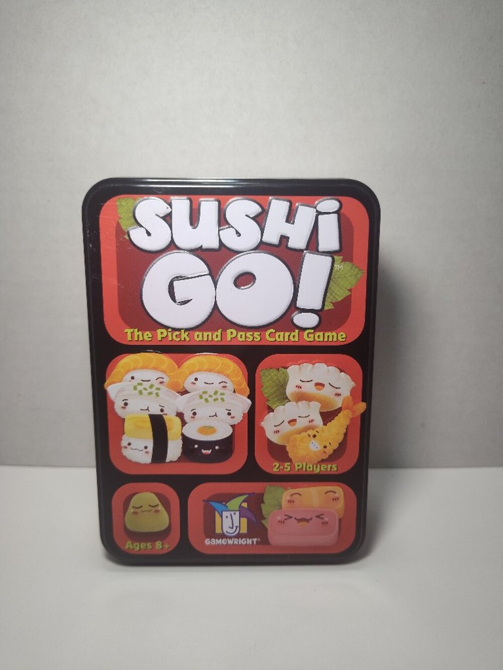 Sushi Go! Card Game Gamewright Tin Edition Sealed Cards Complete 2-5 Players